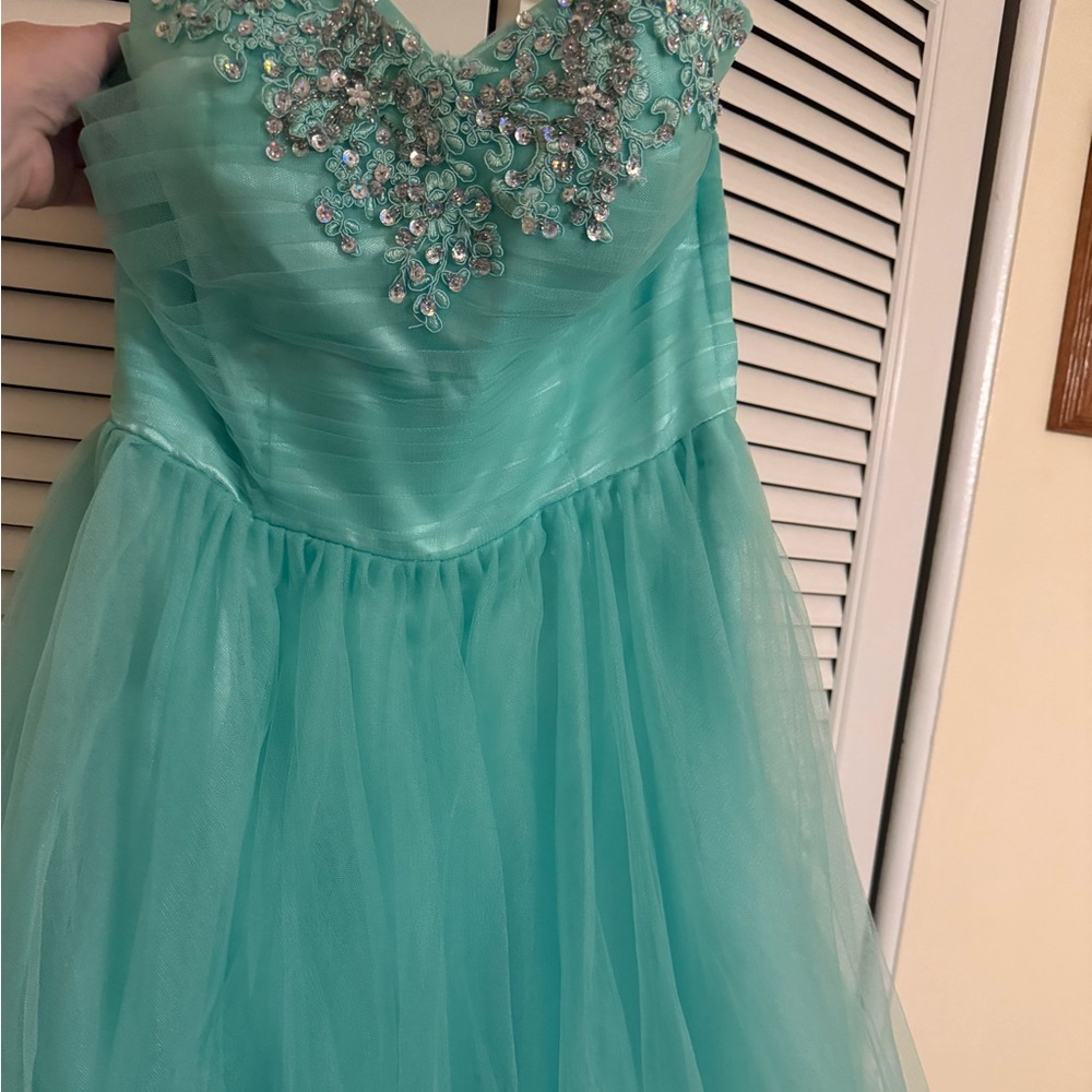 Elegant Aqua Dress